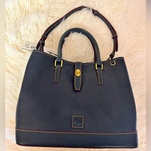 NWT Dooney and Bourke Florentine Perry Satchel in Denim